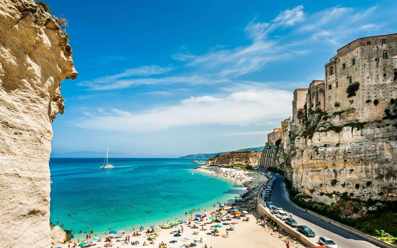 Ninfa Sul Mare Apartments 50 M E T R I Dal Mare Parcheggio Gratuito Custodito Capo Vaticano Kültér fotó