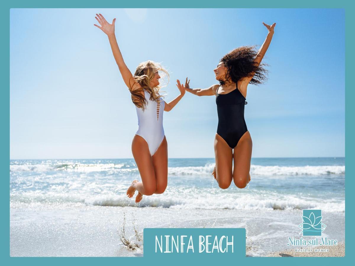 Ninfa Sul Mare Apartments 50 M E T R I Dal Mare Parcheggio Gratuito Custodito Capo Vaticano Kültér fotó